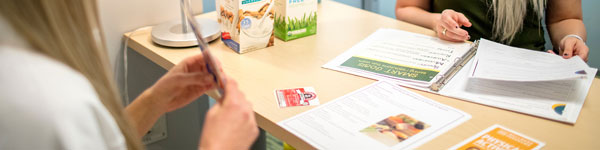 Wellness Coach and client