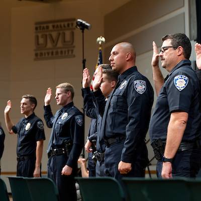 UVU Police Academy graduation in the Ballroom