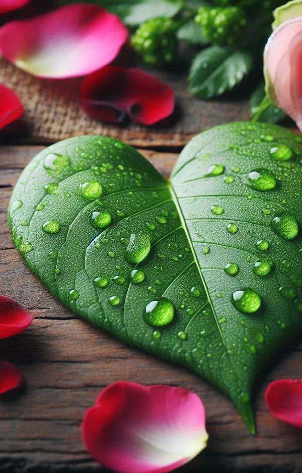 A Valentine with roses