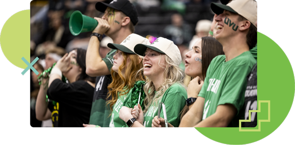 UVU students cheering section