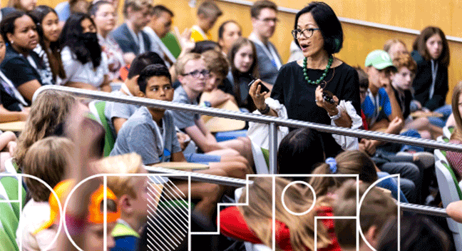 President Tuminez Speaking at an event